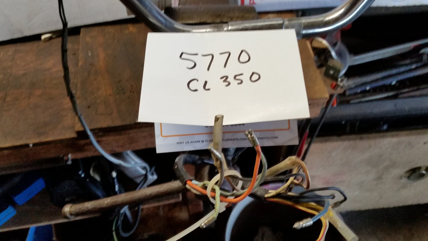 Sold Ebay 12/26/19 CL350 handlebar complete with switches  wiring sku 5770
