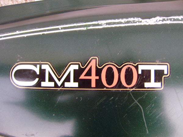 Honda CM400T sidecover Presto Holly Green Right  83740-447A my sku 5836