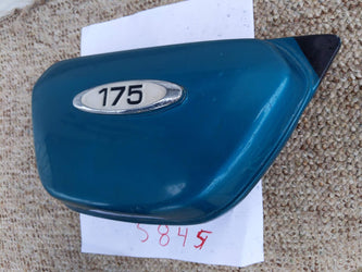 Honda CB 175 K4 sidecover left candy blue green sku 5845