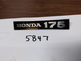 Honda CA175 Touring Sidecover Badge    87128-237-670 my sku 5847