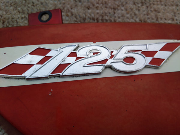 Suzuki TC125 sidecover 1972 right  red sku 5852