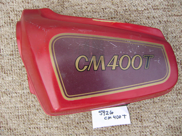 Sold Ebay Honda CM400T Sidecover left red 5926