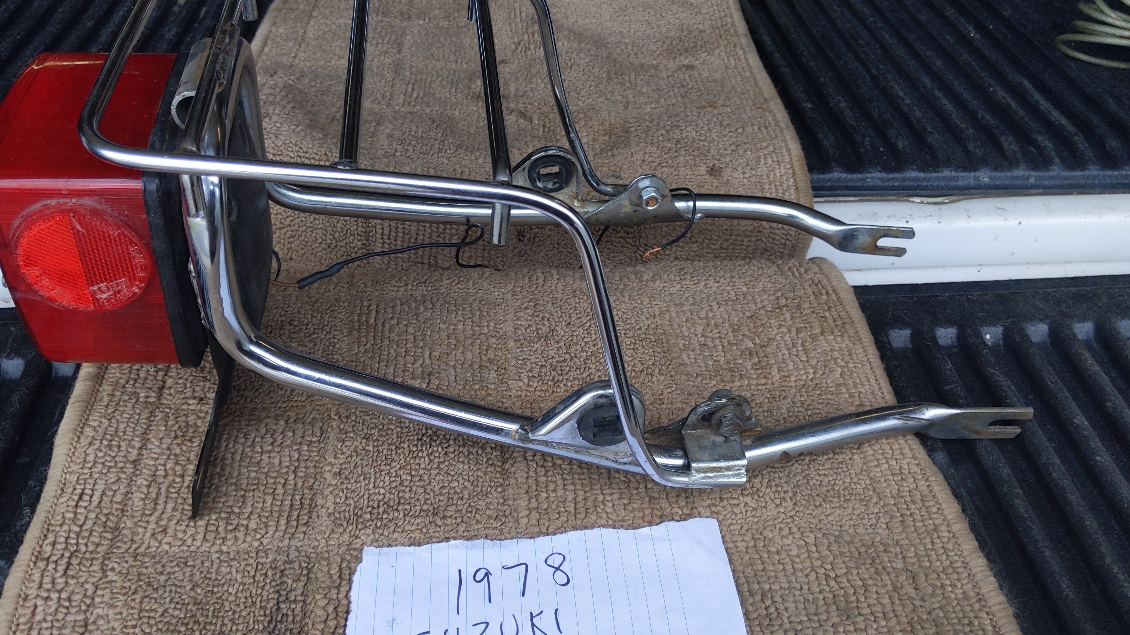 Sold Ebay 5/16/20Suzuki TS250C Luggage Rack Tail Light seat railsku 59 ...