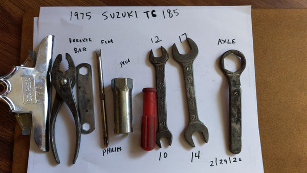 Suzuki TC185 Tool Kit sku 5957