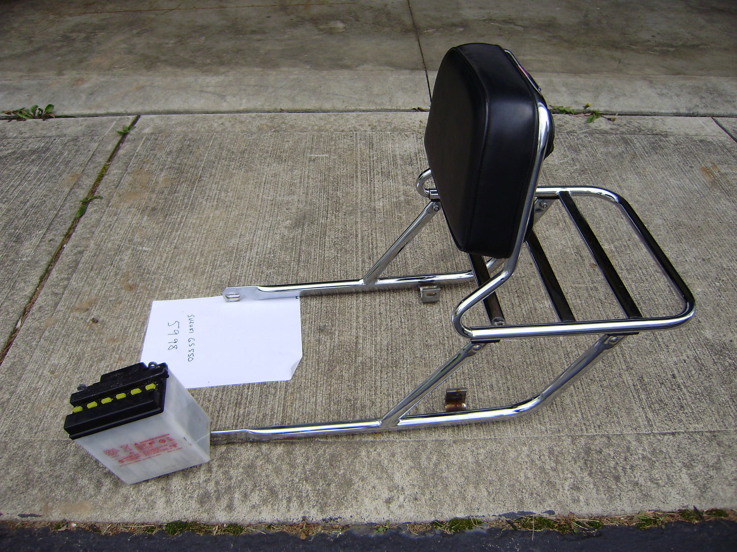 Suzuki GS550 Luggage Rack sku 5998