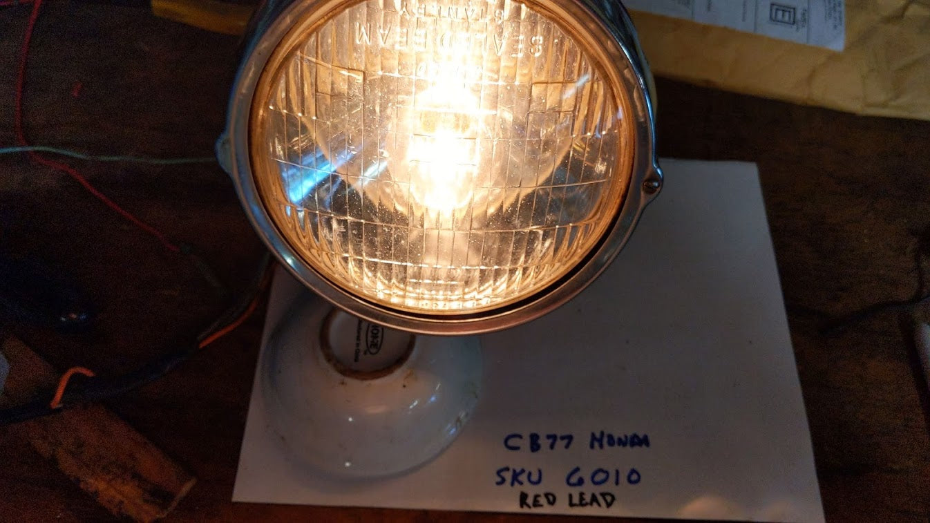 Sold Ebay 5/31/20Honda CB77 CB72 Superhawk Headlight and Shell Complete Fully tested sku 6010