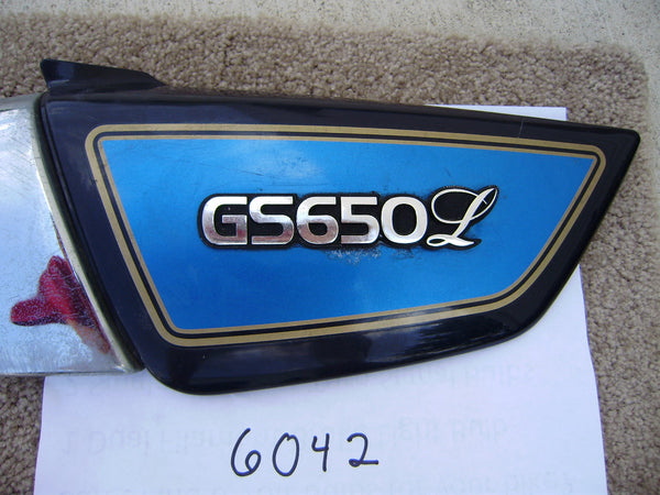Sold Ebay 07092020 Suzuki GS650L sidecover pair blue part num 47110-34400 R, , 47210-34400 L my sku 6042
