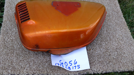 Honda CB175K7 sidecover left candy orange  sku 6056