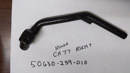 Honda Dream CA77 Right Footbar NOS new Honda 50630-259-010  sku 6070