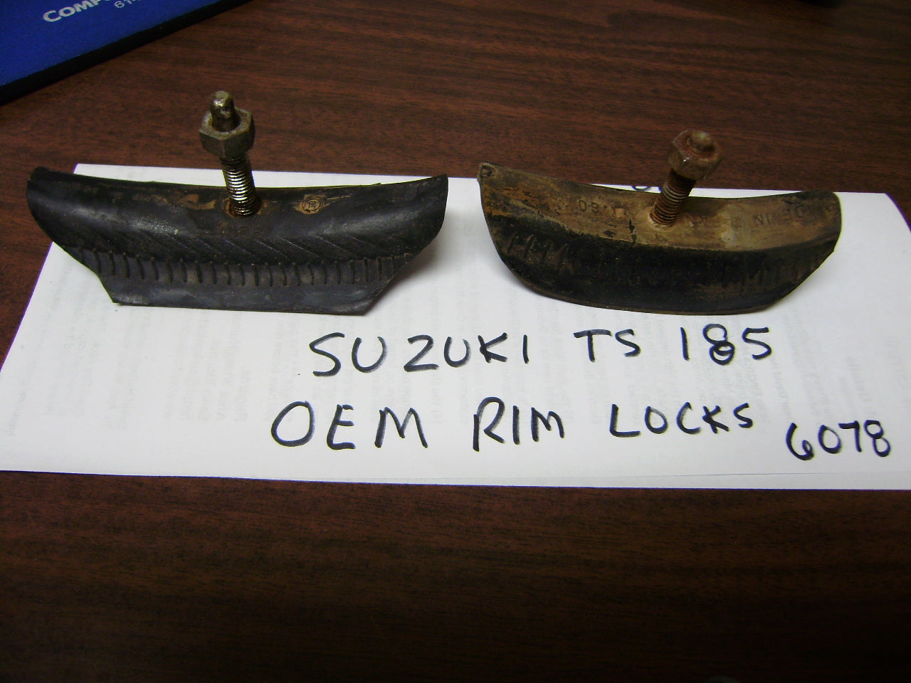 Suzuki TS185 OEM Rim Locks sku 6078