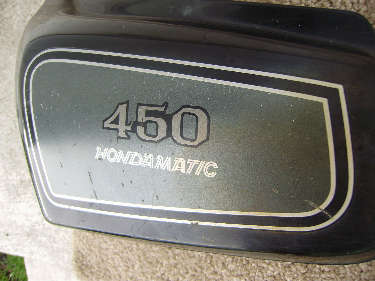 Honda CM450A Hondamatic Left Side Cover 1983 Black /Achilles black Metallic sku