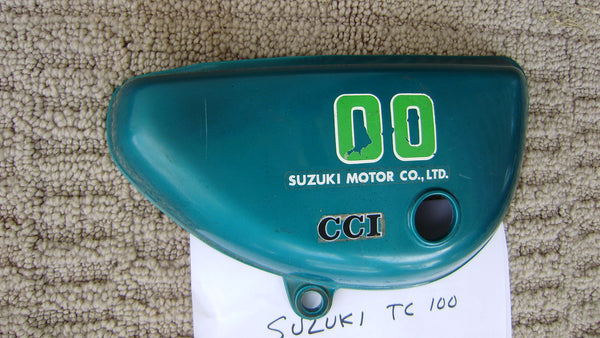 Suzuki TC100  Right Sidecover 1974 Oil Tank Cover sku 6112