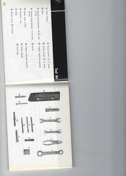 Honda CA95 Motorcycle Tool Kit sku 6121