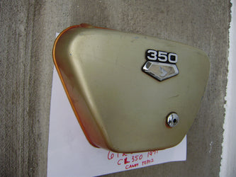 Honda CL350 CB350 right sidecover with badge sku 6125