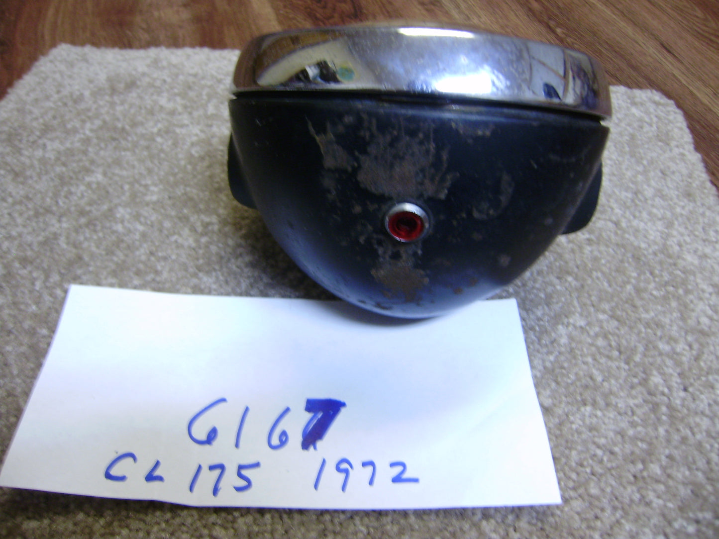 Sold Ebay 3/4/21Honda CL175 1972 headlight Complete and tested sku 6167