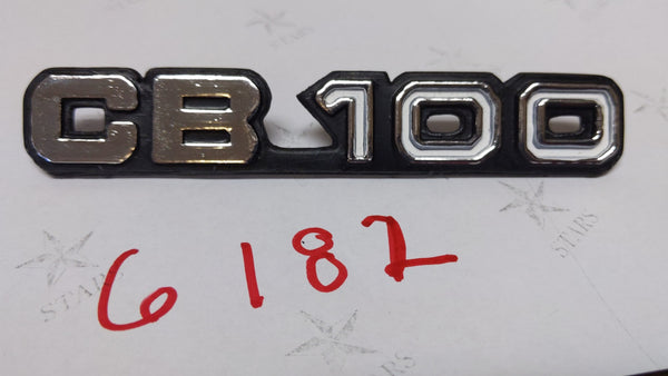 Honda CB100 Sidecover Badge sku 6182
