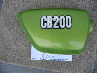 Sold Ebay 3/2/2021 Honda CB200 sidecover right Muscat Green Metallic sku 6204