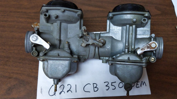 Sold Ebay 3/16/2021 Honda CB350 OEM CV Carburetor Pair sku 6221