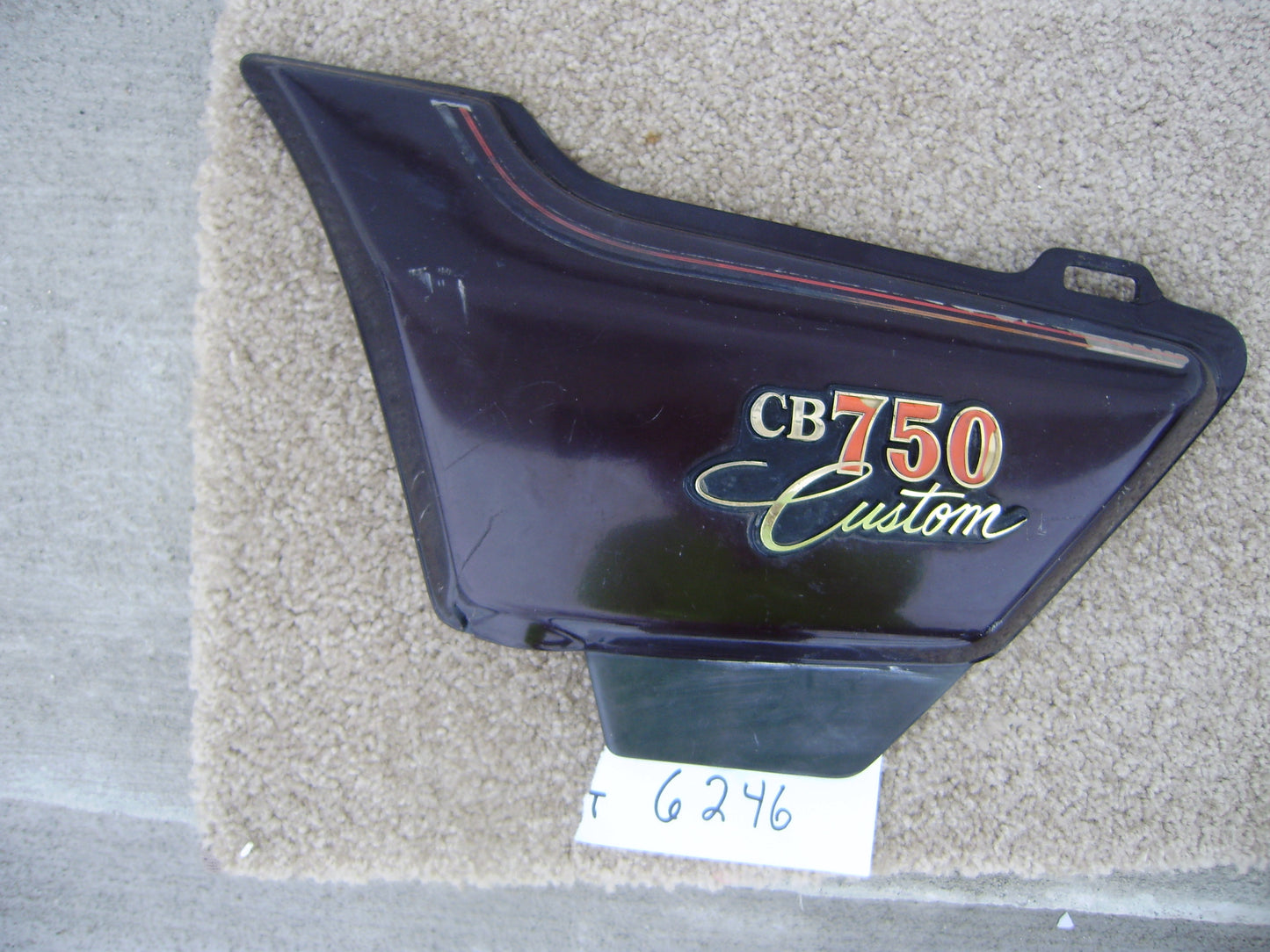 Sold Ebay Honda CB750C Custom  Left Sidecover Honda Part 83700--425P  sku 6246