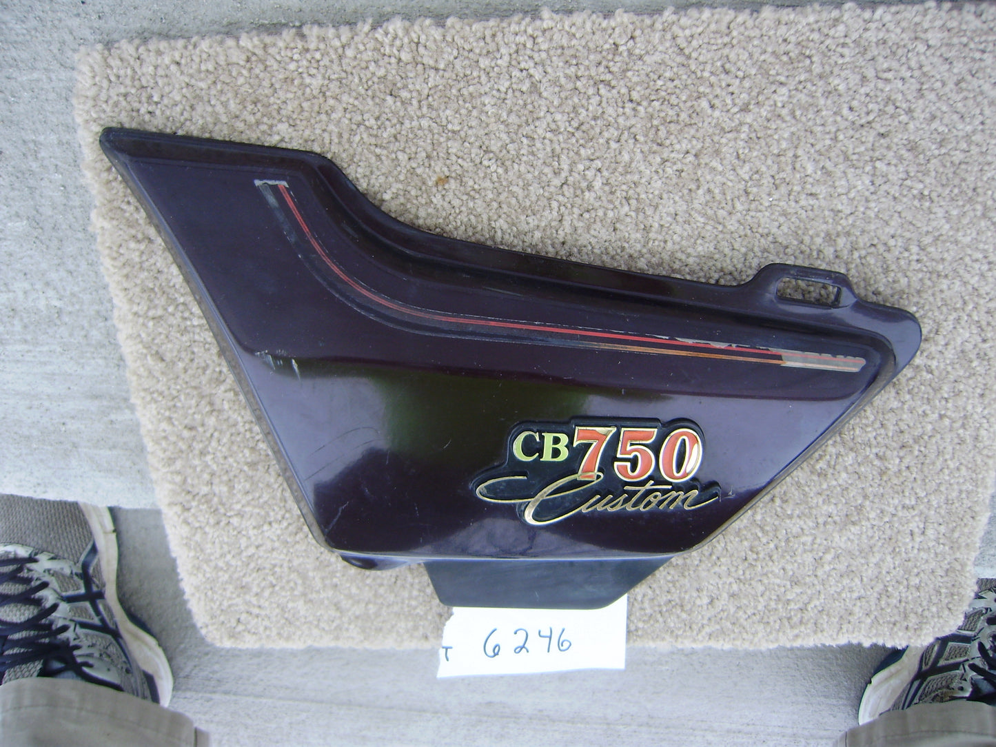 Sold Ebay Honda CB750C Custom  Left Sidecover Honda Part 83700--425P  sku 6246