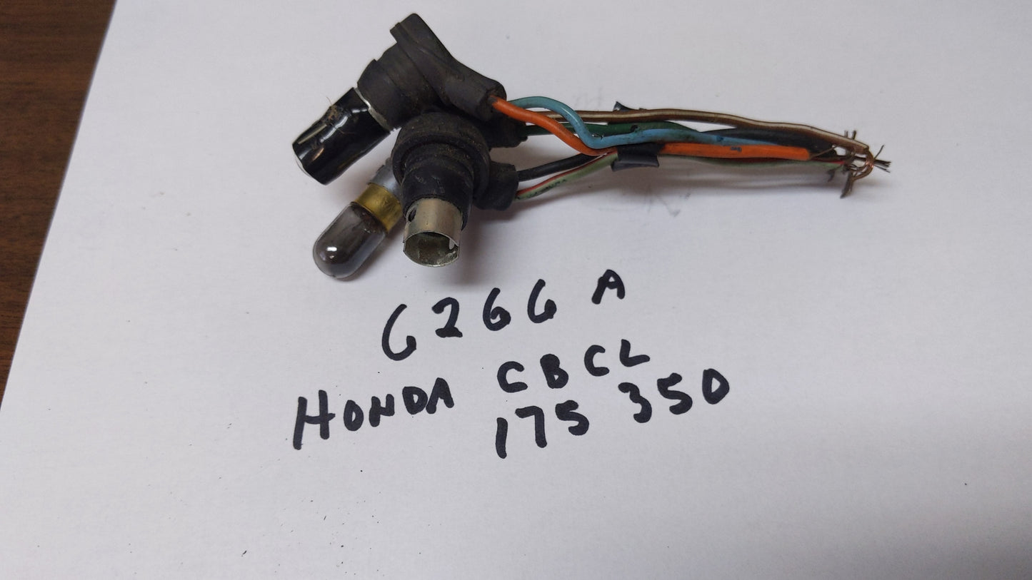 Honda CB Speedometer Tachometer  Light Bulb holders 6266A