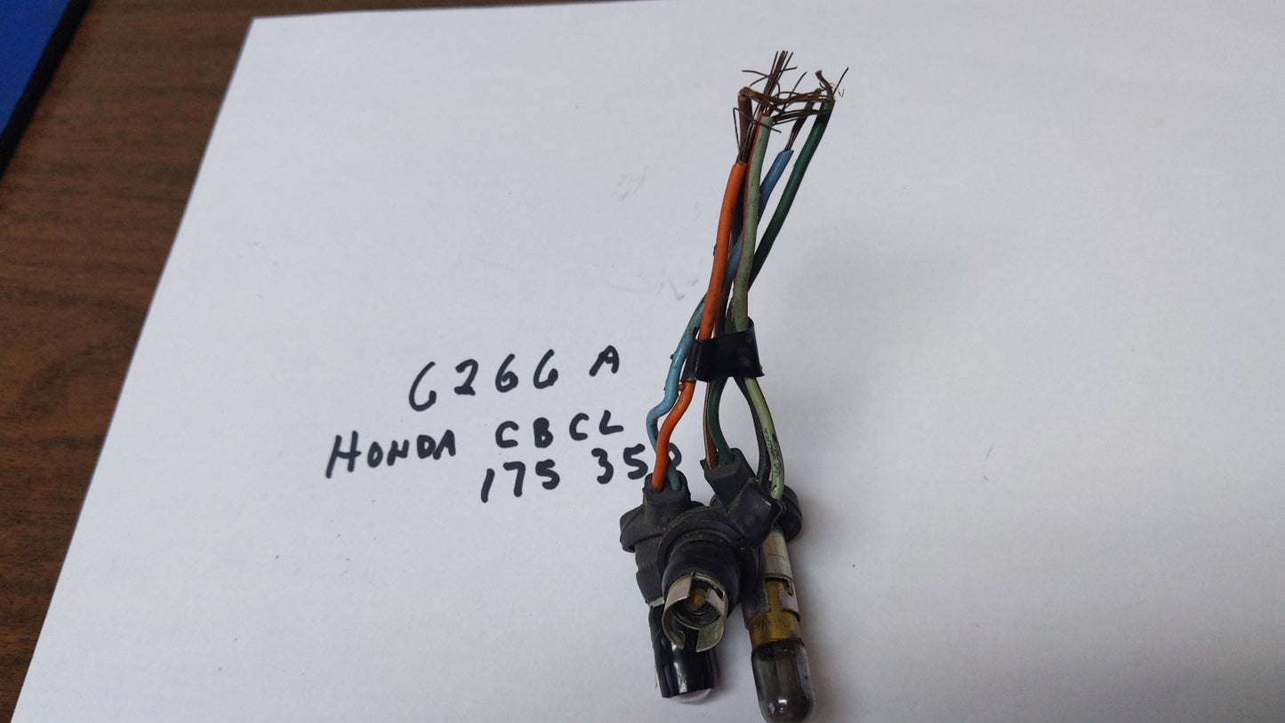 Honda CB Speedometer Tachometer  Light Bulb holders 6266A