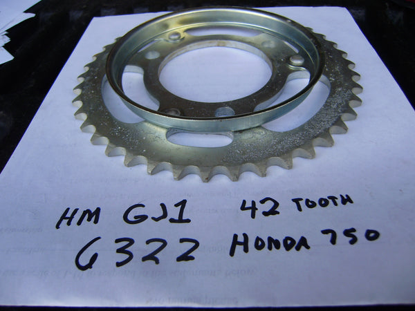 Honda NOS OEM Rear Sprocket 42T 428 chain 3 Bolt pattern  HM 750  sku 6322