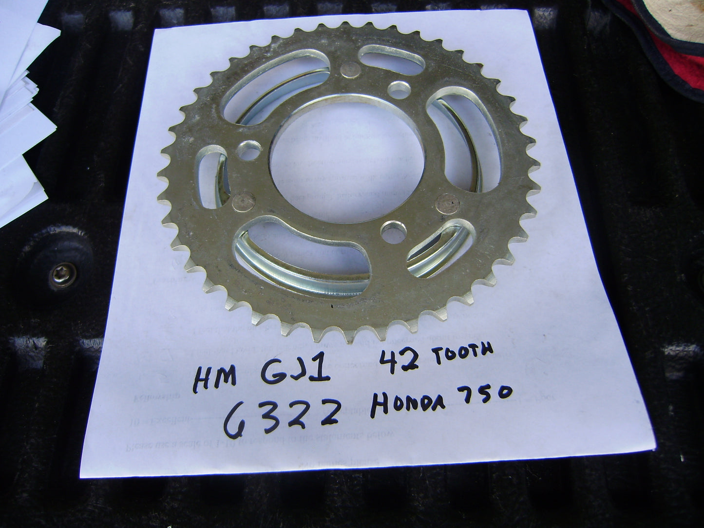 Honda NOS OEM Rear Sprocket 42T 428 chain 3 Bolt pattern  HM 750  sku 6322