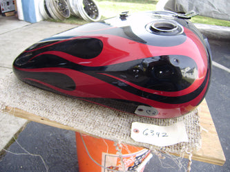 So ld Ebayi 3/26/2021 Honda Shadow Spirit 750C black red gas  tank.  sku 6342