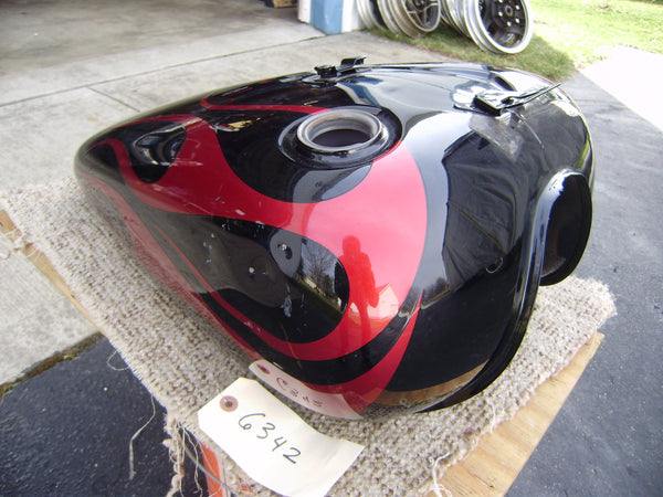 So ld Ebayi 3/26/2021 Honda Shadow Spirit 750C black red gas  tank.  sku 6342