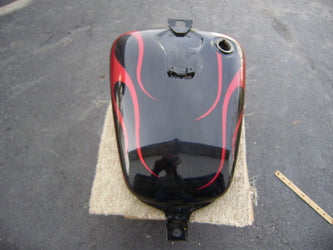 So ld Ebayi 3/26/2021 Honda Shadow Spirit 750C black red gas  tank.  sku 6342