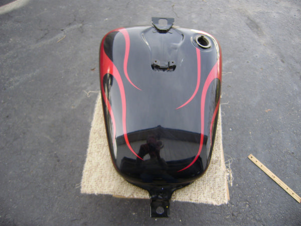 So ld Ebayi 3/26/2021 Honda Shadow Spirit 750C black red gas  tank.  sku 6342