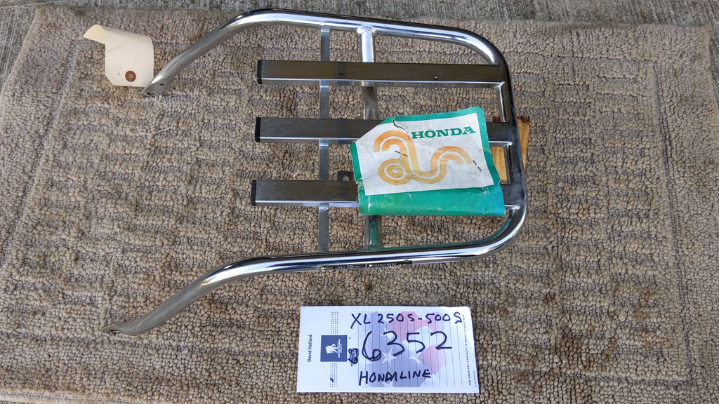sold for Ebay Sale 3/20/21 Hondaline NOS XL250S XL500S luggage rack sk ...