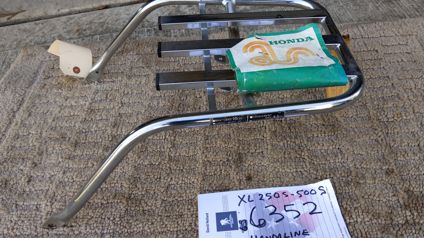 sold for Ebay Sale 3/20/21 Hondaline NOS XL250S XL500S luggage rack sk ...