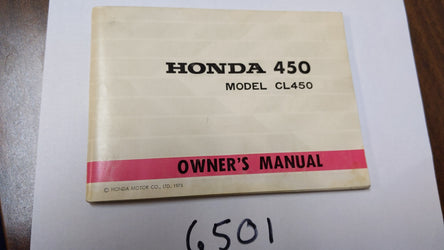 Honda CL450 K4 Owners Manual sku 6501A