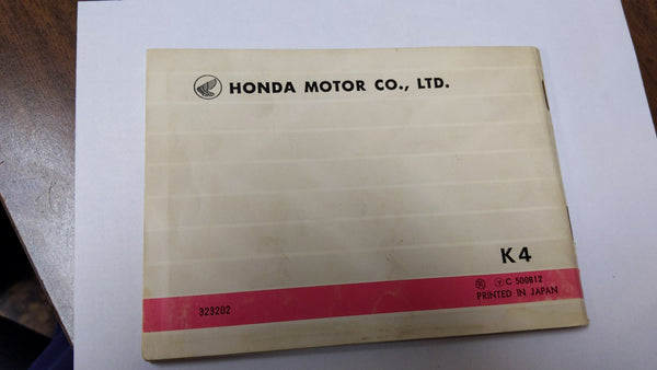 Honda CL450 K4 Owners Manual sku 6501A