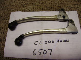 Honda CL200 OEM brake clutch levers sku 6507