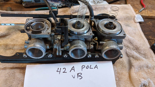 Sold ebay 4/11/2021 Honda 1979-1981 CB750 CV Carburetor Set Missing Parts sku  6546