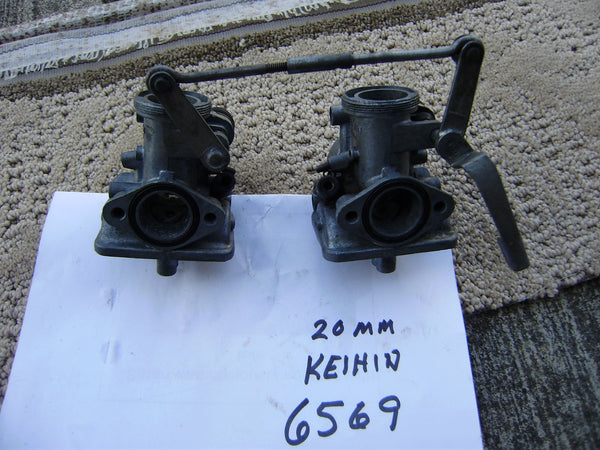 Keihin 20mm Twin  Carburetors for parts sku 6569