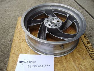 Sold Ebay Honda 2006 Goldwing OEM GL1800 Rear Wheel Honda part 42650-MCA-A00 sku 6576