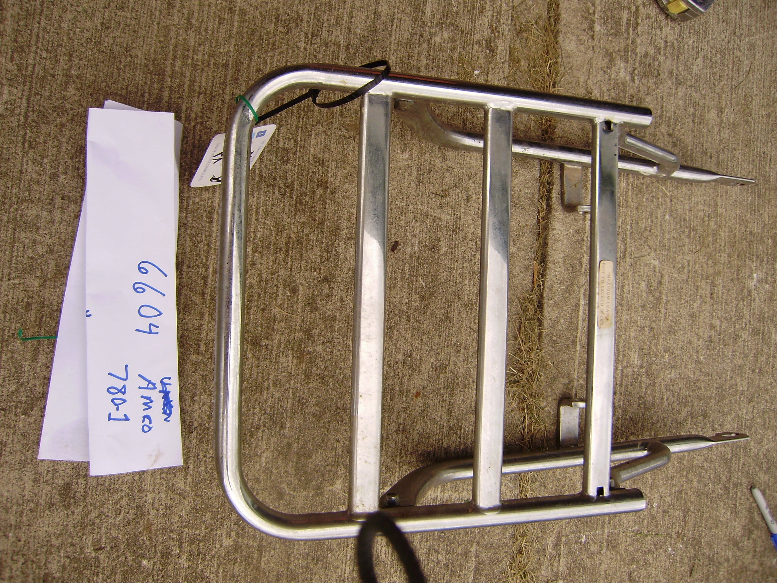 Amco Luggage Rack Marked 780-1, Unknown Model #5 sku 6604 ...