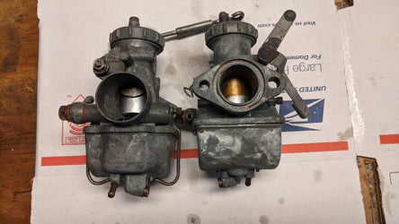 Sold Ebay 5/7/2021 Honda CB77 CL77 CB72 CL72 OEM 26mm Carburetor Pair, Missing Parts