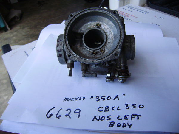 Sold Ebay 7/12/21 Honda CB350 CL350 Left  Carburetor body sku 6629