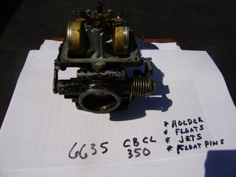 Honda CB350 CL350 Black Carburetor Body sku 6635