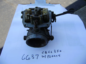 Honda CB350 CL350 Right Carburetor body sku 6637