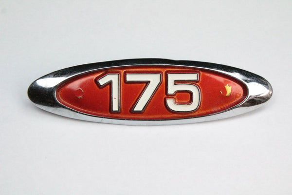 Honda CL175 K3 orange sidecover badge sku 6702