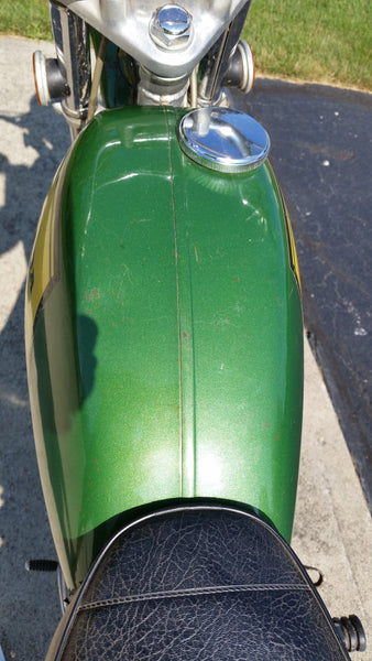 Sold Honda SL100K2 1972 Tortoise Green Metallic