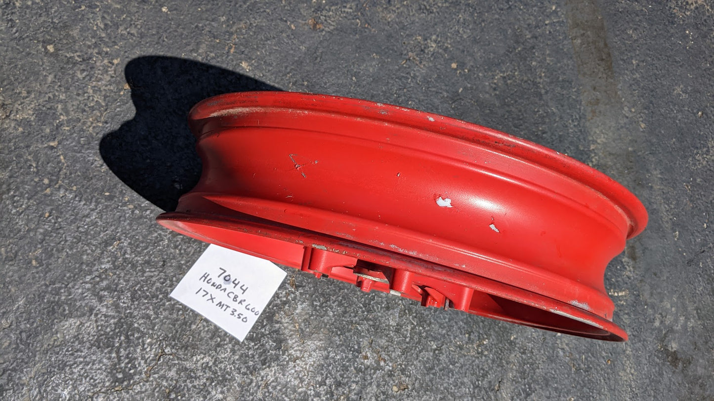 Sold Ebay Honda CBR600 Red Wheel 17 x MT 3.50 sku 7044