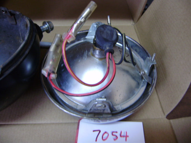 Sold ebay Kawasaki F7 1971 OEM Headlight shell, ring, and glass  sku 7054
