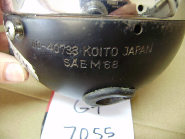 Kawasaki G4TR Headlight shell, ring, and glass sku 7055
